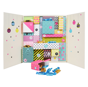 2022 New Gift Box Custom Empty 24 Drawers Advent Calendar Christmas Advent Calendar Cardboard Box