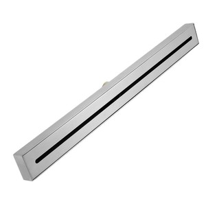 Sifone a pavimento lineare sottile in acciaio inox da 600 mm, spazzolato, anti-odore, con sigillo idraulico, scarico rapido, per hotel, bagno, balcone, moderno <span class=keywords><strong>e</strong></span> minimalista - Product Image 5