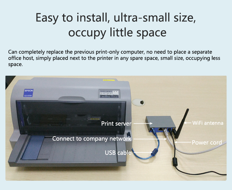 WiFi, Sem Fio, 2 Portas USB, Escritório, Impressora Doméstica