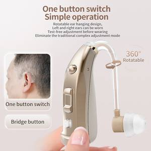 Máy thu 2025 trong loa trợ thính có thể sạc lại cho thính giác nhẹ đến trung bình BTE ric Tai nghe điếc - Product Image 5