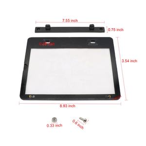 काले डिलक्स संदेश धारक स्टेनलेस स्टील बढ़ते शिकंजा और पागल के साथ क्लब कार गोल्फ गाड़ी के लिए 101808301 101808302 - Product Image 2