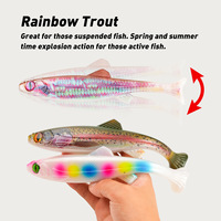 Leurre souple en PVC pour la pêche au mérou, tête de serpent, carpe cible, à longue distance, grande taille 19cm/63g