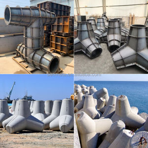 แม่พิมพ์เหล็กสี่ขาแบบหนาพิเศษ ทนทาน ขนาดสั่งทำได้ สำหรับงานคอนกรีตสำเร็จรูป ชิ้นส่วนกันคลื่น ง่ายต่อการถอดแบบ ป้องกันชายฝั่ง - Product Image 4