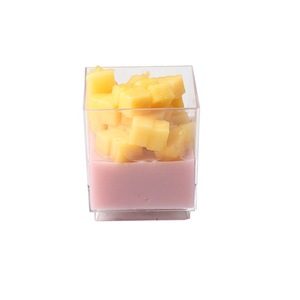 Vasos de postre pequeños desechables transparentes de 60ml, caja de plástico de nueve rejillas cuadradas <span class=keywords><strong>para</strong></span> Mousse, pudín, yogur, grado alimenticio personalizado - Product Image 5