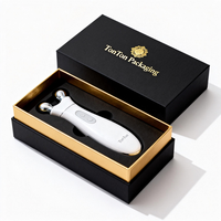 Boîte personnalisée avec couvercle et base, et boîte cadeau noire pour appareil de beauté, en carton robuste