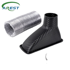 Vente en gros de prise d'air de texture en fibre de carbone, conduit d'<span class=keywords><strong>admission</strong></span> d'air circulaire, klaxon d'<span class=keywords><strong>admission</strong></span> d'air carré pour modification de <span class=keywords><strong>voiture</strong></span> - Product Image 6