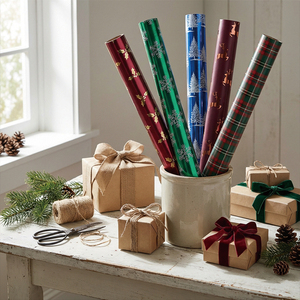 Papel de Regalo Ecológico Personalizado, Papel de Seda Sostenible para Envolver Regalos de Navidad, Cumpleaños y Empresas - Product Image 2