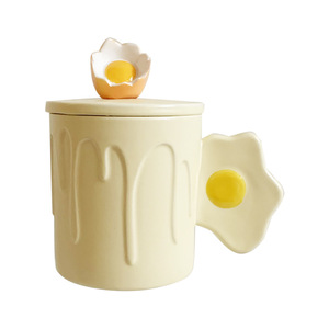 Mug en céramique créatif pour filles et garçons - Couvercle et poignée compatibles <span class=keywords><strong>micro</strong></span>-ondes, design uni, <span class=keywords><strong>tasse</strong></span> à petit-déjeuner de haute qualité pour la maison - Product Image 5