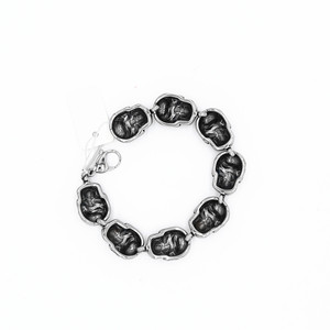 Pulsera de esqueleto yunique para hombre, joyería de moda con diseño geométrico de acero de titanio - Product Image 2