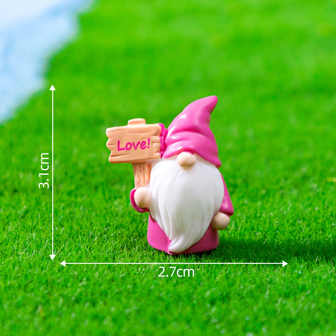 4#Pink dwarf hold sign
