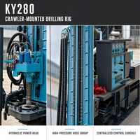 KAIYAN Foreuse de puits d'eau montée sur camion, à moteur diesel haute efficacité, profondeur 280m, moteur YUCHAI 77.3KW, pompe de forage 305mm