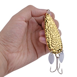24g Metal Spinner Fish Spoon Bait Artificial Hard Spin Double Swivel Bait Wholesale Sublimation Fishing Lures Blanks