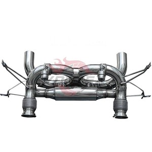 ท่อไอเสีย Vortex Stainless Steel Valvetronic สำหรับ Lamborghini Huracan EVO STO แบบ Double X Pipe Performance Muffler - Product Image 1