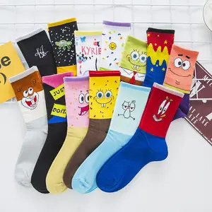 Sifot Wholesale Custom Cotton Cartoon Sports Socks Colorful Happy Tube Socks for Women