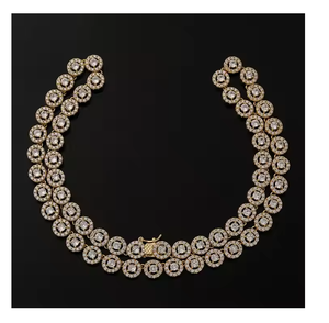 Collier de luxe Hip Hop en moissanite, taille émeraude, haute clarté, bijoux tendance, style unisexe - Product Image 5