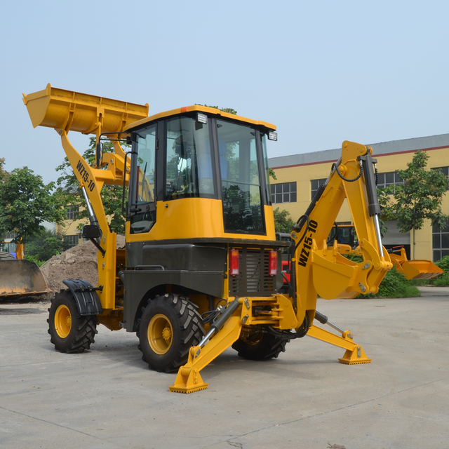 CE ISO Small Backhoe Loader 1 1.5 2 Ton Professional Customization Cheap Price Backhoe Loader Mini 4x4