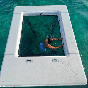 PVC personalizado antideslizante agua inflable muelle flotante plataforma de natación escalera desmontable yate amigable balsa de cubierta para lago piscina océano - Product Image 2