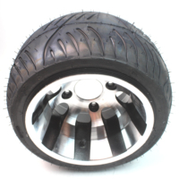 2 Buah Ban Kempes 205/30-10 Inci dengan Hub Roda Paduan Aluminium untuk Aksesori ATV Go Kart 4 Roda yang Diperbarui