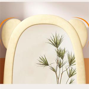 Espejo de piso de oso lindo inastillable de franela, espejo de tocador de longitud completa para habitación de niños, jardín de infantes y decoración del hogar - Product Image 5