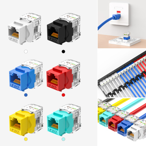 Offre Spéciale <span class=keywords><strong>Rj45</strong></span> femelle Utp simple <span class=keywords><strong>coupleur</strong></span> non blindé sans outil Jacl Cat3 Cat6 Keystone <span class=keywords><strong>Cat</strong></span> <span class=keywords><strong>7</strong></span> Module Jack mince - Product Image 2