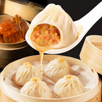Boulettes de soupe à la vapeur de viande de crabe préfabriquées congelées Viande de crabe chinoise et œufs Xiaolongbao