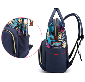 Sac à langer imperméable pour <span class=keywords><strong>maman</strong></span> avec poches isothermes pour biberons et matelas à langer intégré, grande capacité - Product Image 4