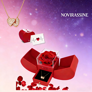 Collier avec pendentif lettre A-Z pour femme Novirassine, plaqué or 18 carats, zircon, ensemble de bijoux tendance, cadeau, fête, vente chaude sur TikTok - Product Image 1