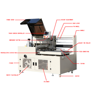 Machine d'emballage sous film rétractable pour rouleaux de câbles / Scelleuse latérale automatique avec tunnel de rétraction / Machine d'emballage de rouleaux de papier et film plastique - Offre Spéciale - Product Image 2