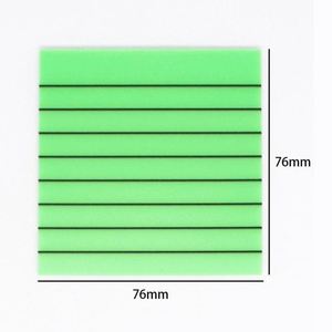 Transparent PET Self-Adhesive Note <b>Pad</b> High-Value Stationery Notepad for Student and Office Use - Product Image 2