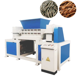 Double Shaft Engine Bearing High-Efficiency Industrial Waste Plastic Metal <b>Log</b> Sawdust Crusher Electric Garbage Roller Shredder - Product Image 4