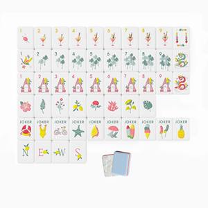 Custom American-style <b>Mahjong</b> 160Pcs Sea Breeze Blue Hand-painted Acrylic Foldable Modern Luxurious Game Gift <b>Set</b> - Product Image 2