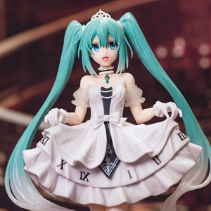 Figura de Anime de PVC y ABS de Miku Wonderland con Vestido Blanco de <span class=keywords><strong>Cenicienta</strong></span>, Licenciada Oficialmente, Regalos para Coleccionistas, Embalaje <span class=keywords><strong>Original</strong></span>, Venta al por Mayor - Product Image 2