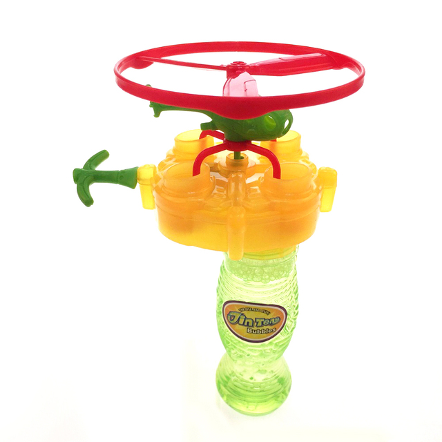 New Arrival Plastic Pull Line Bubble Helicopter and Airplane Toy
