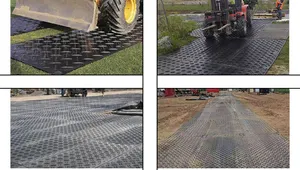 Cheapest Durable Anti Slip Temporary Road Mats For Mud Road And Grass Road Protection Mats With Promotion Price