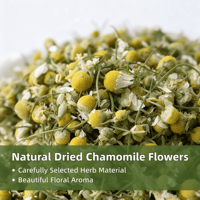Vente en gros de fleurs de camomille séchées entières, thé aux herbes naturel en vrac, matière première, approvisionnement direct usine, emballage personnalisé disponible