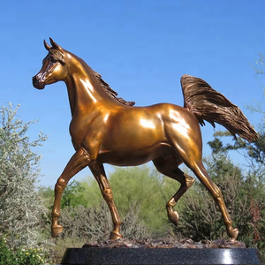Escultura de bronce para jardín grande al aire libre <span class=keywords><strong>Caballo</strong></span> árabe a la <span class=keywords><strong>venta</strong></span> - Product Image 1