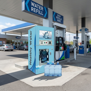 Distributeur d'eau RO commercial YISO, directement de l'usine, distributeur d'eau intelligent avec paiement sans espèces, kiosque d'eau potable extérieur - Product Image 4