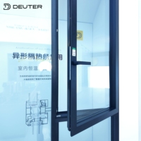 Ventanas de Aluminio Abatibles y Giratorias con Diseño Elegante sin Perfiles Visibles, Rotura de Puente Térmico, Triple Sellado Low-E, Resistentes a la Arena para Mejoras Energéticas