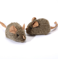 Jouet pour chat en peluche, petite souris intelligente avec capteur sonore, souris qui aboie réalistement, divertissement pour animaux de compagnie