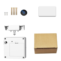 Serrure Intelligente NFC Tuya sans Clé pour Armoire, Serrure Invisible Abordable avec Contrôle par Application et Cartes RFID Cachées pour Casiers, Maison Intelligente