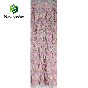 Newlyway מלא רוחב רקמת חרוז חגורת יהלומי תחרה צלב גבול רקמת גזה המפלגה שמלה - Product Image 6