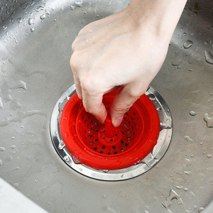 Silicone Sink strainer Basket với Anti-Blocking kim loại lưới tầng cống lọc cho nhà bếp và phòng tắm công cụ - Product Image 3