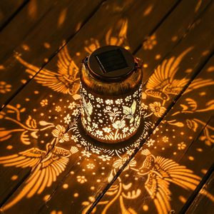 Lanterne solaire LED en fer en forme de colibri et de cheval, lumière blanc chaud, pour extérieur, cour, résistante au vent, indice IP65, certifiée ROHS, pour l'aménagement de jardins - Product Image 5