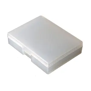 Luma Frosted Polypropylene Rectangle Mini Storage Containers Box with Hinged Lid