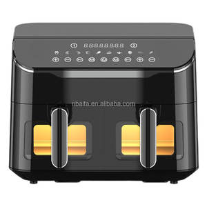 Aifa большая емкость, двойная корзина, Воздушная фритюрница, две комнаты, <span class=keywords><strong>2</strong></span> независимые корзины, двухзонная воздушная фритюрница, 10 л, 11 л, 12 л - Product Image 2