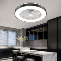 Nouveau design, lustre décoratif d'intérieur intelligent de 20 pouces, ventilateur de plafond moderne à LED avec lumière, télécommande
