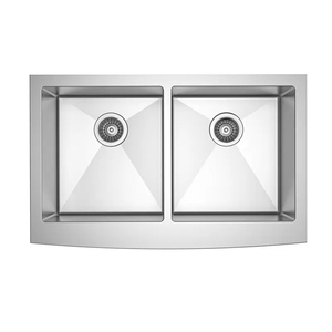 Évier de cuisine en acier inoxydable épaissi, insonorisé, à double cuve, façonné sur mesure, résistant à la chaleur - Product Image 1