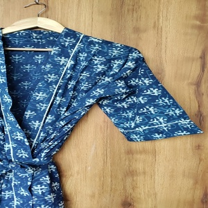 Kimono Kaftán de Algodón con Estampado a Mano Estilo Bohemio 2026, Talla Grande, Ligero, Estampado, Ideal para el Verano, Excelente Precio - Product Image 6
