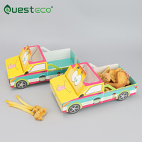 Mignonnes boîtes d'emballage de fast-food personnalisées pour enfants Boîte jetable en carton pour collation frite d'aliments personnalisés