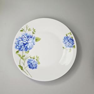Plato de Porcelana con Calcomanía de Alta Calidad a Buen Precio, Plato Plano con Hermosa Flor para 7/8/9/10 Pulgadas - Product Image 2